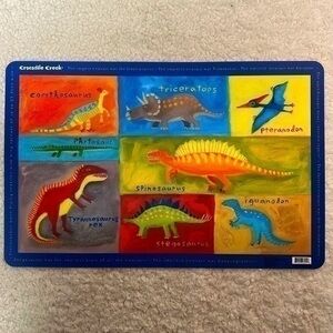 ☀️ 2/$10 Crocodile Creek "Dinosaurs" Children's Placemat